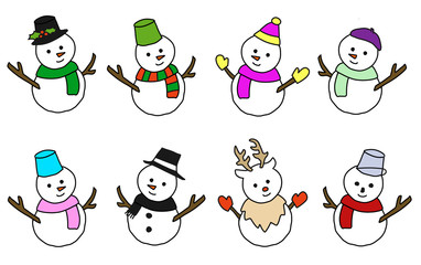 雪だるま素材集