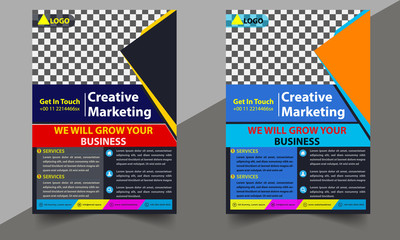 modern business flyer template