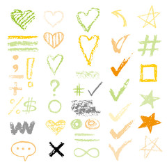 design chalk vector textures hand drawn textures