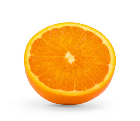 Orange slice isolated on white background
