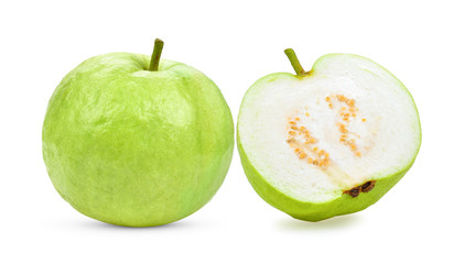 Fresh guava isolated on a white background