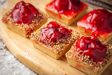 strawberry tartlet