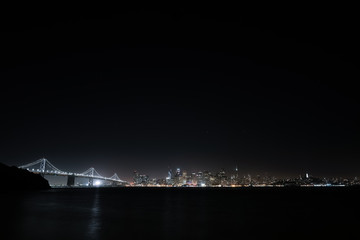 night view of San Francisco, CA