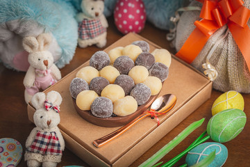 easter eggs and sweets