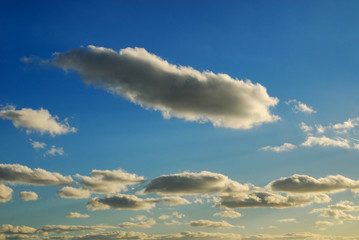 空　雲　夕方　素材