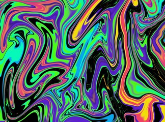colorful psychedelic swirl trippy artwork abstract acrylic background