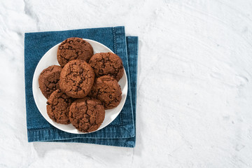 Double chocolate chip cookies