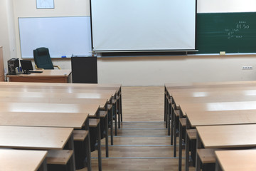 empty classroom