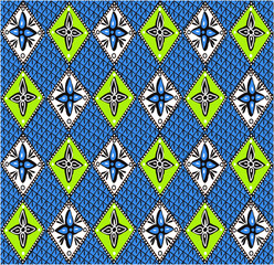 seamless ethnic geometric pattern with geometric shapes