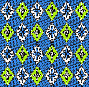 seamless ethnic geometric pattern with geometric shapes