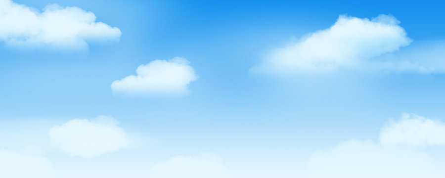 Sky and clouds digital painting, Pastel color background