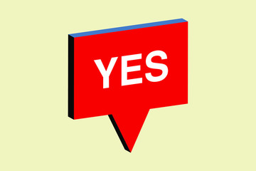 Speech bubble 3d isometric abstract.