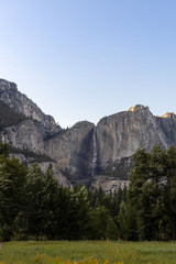 Yosemite National Park Fields and Mountains
