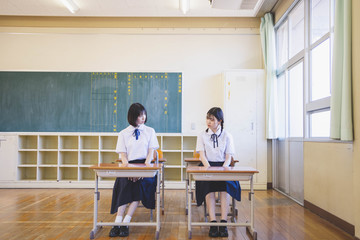 Fototapeta premium 女子高生