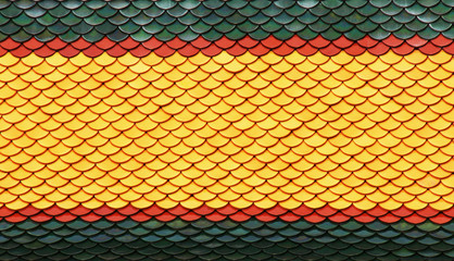 texture of roof tile in the temple