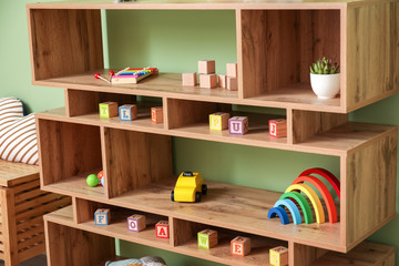 Interior of modern playroom in kindergarten