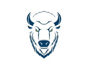 Abstract and simple bison head © Jefry Maviskho