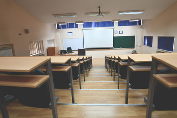 empty classroom