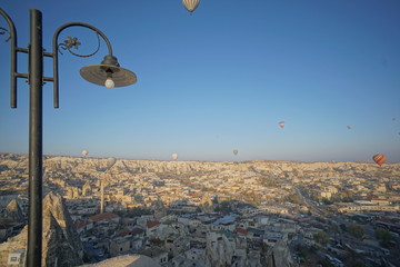 The great tourist attraction of Cappadocia - balloon flight