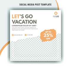 Travel vacation tourism for social media banner