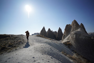 Fototapeta premium Cityscape of Cappadocia, street view in Goreme, Turkey