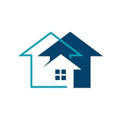 Real Estate vector logo design template. House abstract concept icon. Realty construction architecture symbol.