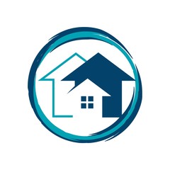 Real Estate vector logo design template. House abstract concept icon. Realty construction architecture symbol.