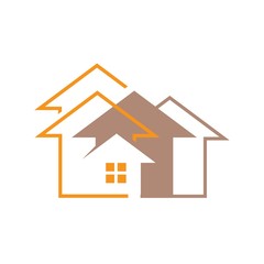 Real Estate vector logo design template. House abstract concept icon. Realty construction architecture symbol.