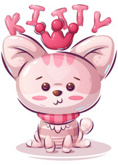 Pink kitten
