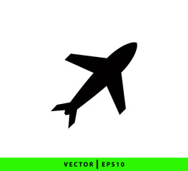 Airplane icon vector logo design illustration