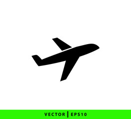 Airplane icon vector logo design illustration