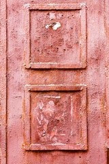 Creative bright metallic background. Flat background texture of dirty rusty metal. Bright rusty spots as the main background for a vintage scratched design