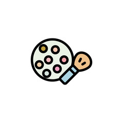 powder outline icon. Elements of Beauty and Cosmetics illustration icon. Signs and symbols can be used for web, logo, mobile app, UI, UX