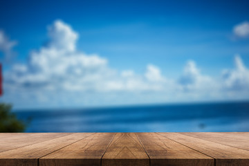 3D rendering, wooden top table on isolate white background