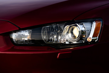 headlight of a car
