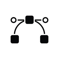 Black solid  icon for represent