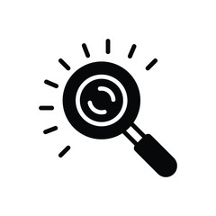 Black solid  icon for represent