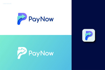 Pay now logo set - obrazy, fototapety, plakaty