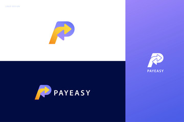 Pay easy logo set - obrazy, fototapety, plakaty