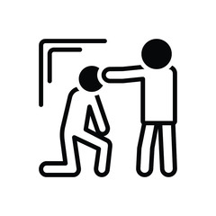 Black solid  icon for convince