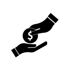 Charity icon illustration, to commemorate the international day charity. Design template vector