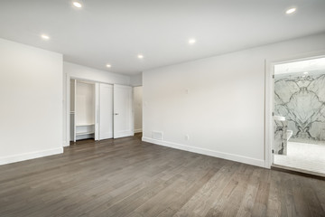 New big luxury modern house in Montreal's suburb partially furnished with backyard, empty rooms, closets, basement and garage