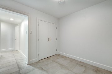 New big luxury modern house in Montreal's suburb partially furnished with backyard, empty rooms, closets, basement and garage