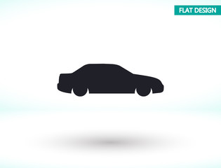 Car vector icon , lorem ipsum Flat design