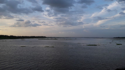 clouds over the river