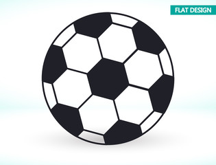 Soccer ball vector icon , lorem ipsum Flat design