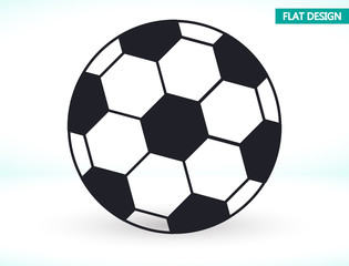 Fototapeta premium Soccer ball vector icon , lorem ipsum Flat design