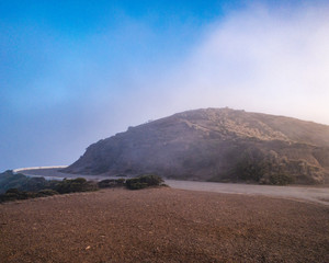 Foggy peak in San Francisco