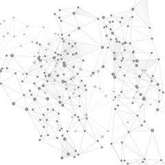 Big data cloud scientific concept.