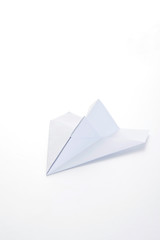close up of paper plane